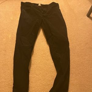 J Crew Straight Leg Black Corduroy Pants
